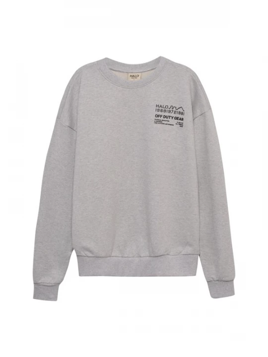 Foto van product HALO Sweatshirt lichtgrijs / zwart