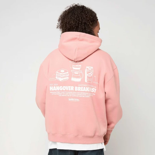 Foto van product Hangover Breakfast Zip Hoodie Another Cotton Lab lichtroze