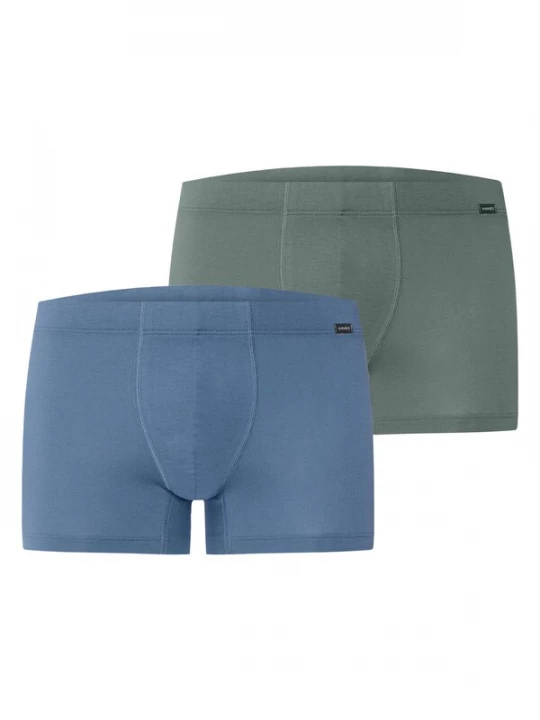 Foto van product Hanro Boxershorts ' Cotton Essentials ' blauw / kaki / petrol