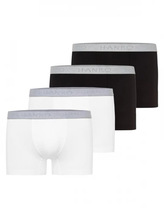 Foto van product Hanro Boxershorts 'Cotton Essentials' zwart gemêleerd