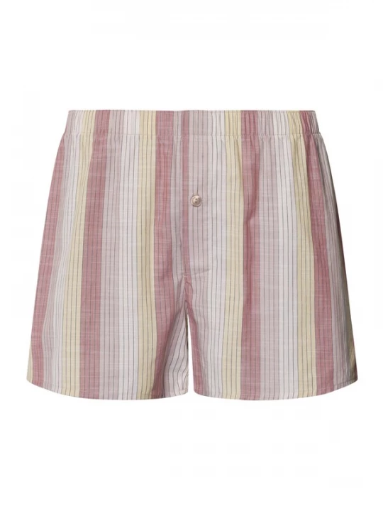 Foto van product Hanro Boxershorts ' Fancy Woven ' beige / rosa / offwhite