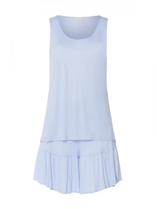 Foto van product Hanro Korte pyjama ' Isabella ' lichtblauw