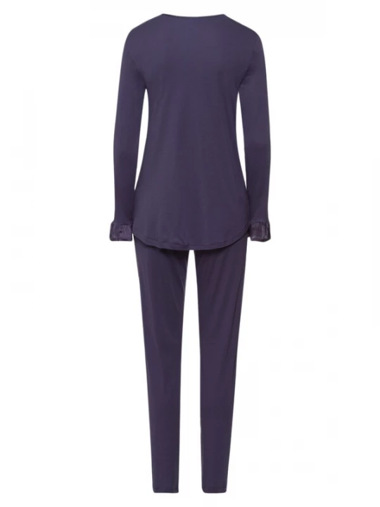 Foto van product Hanro Pyjama 'Claire' blauw