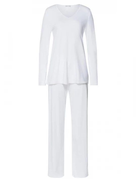 Foto van product Hanro Pyjama 'Cotton Silk' wit