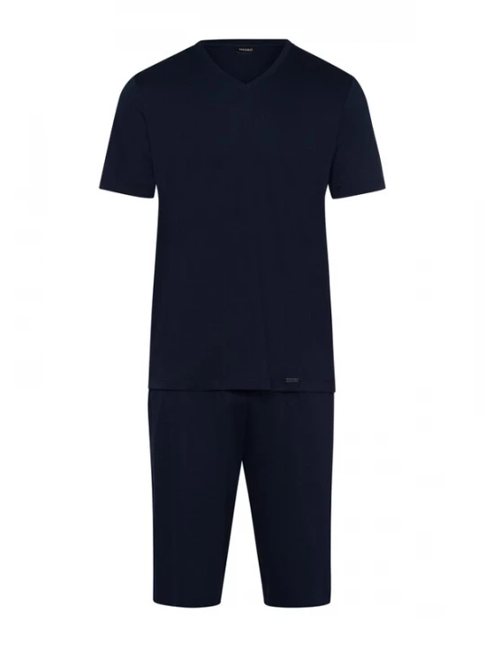 Foto van product Hanro Pyjama kort 'Night Selection' navy