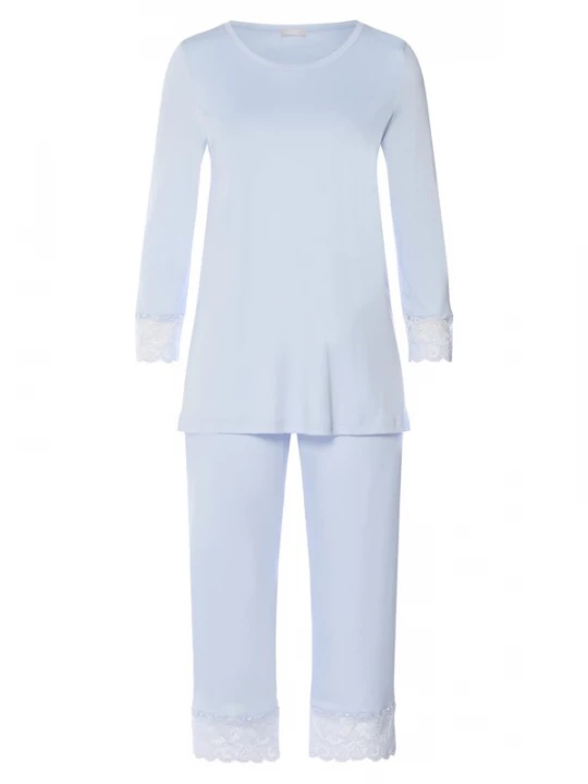 Foto van product Hanro Pyjama 'Moments' lichtblauw