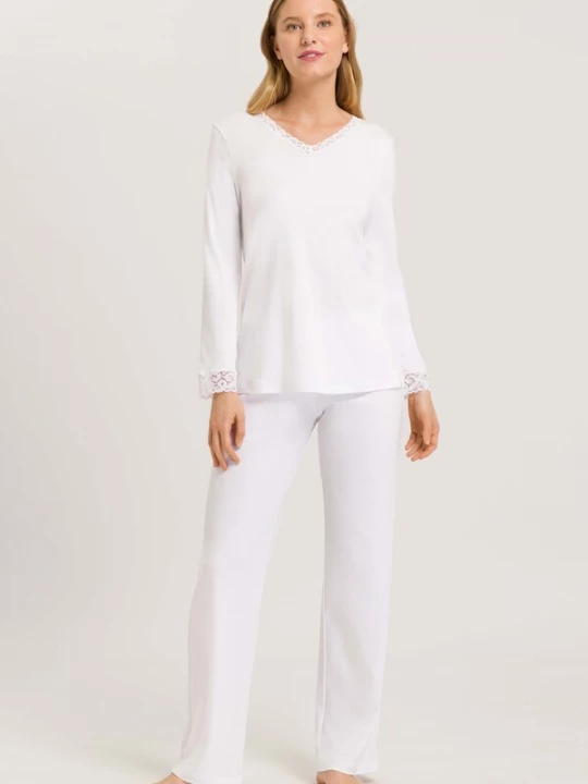 Foto van product Hanro Pyjama ' Moments ' wit