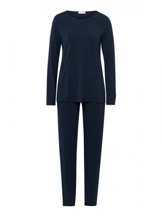 Foto van product Hanro Pyjama ' Natural Elegance ' donkerblauw