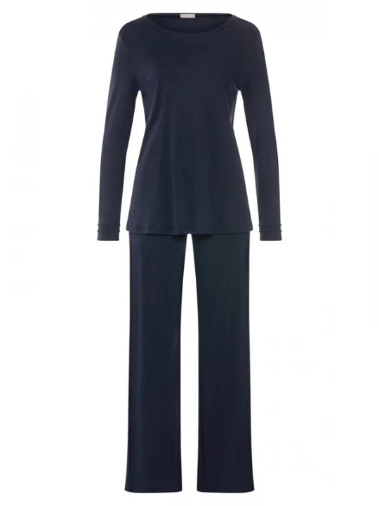 Foto van product Hanro Pyjama 'Pilar' donkerblauw