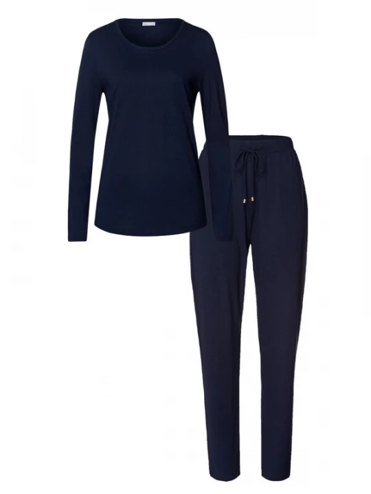 Foto van product Hanro Pyjama 'Sleep & Lounge' donkerblauw