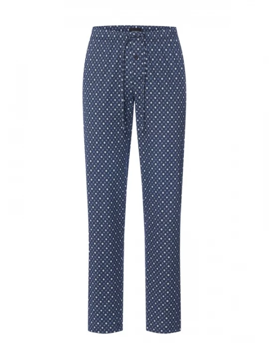 Foto van product Hanro Pyjamabroek ' Night & Day ' donkerblauw / wit