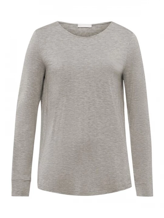 Foto van product Hanro Shirt ' Natural Elegance ' grijs gemêleerd