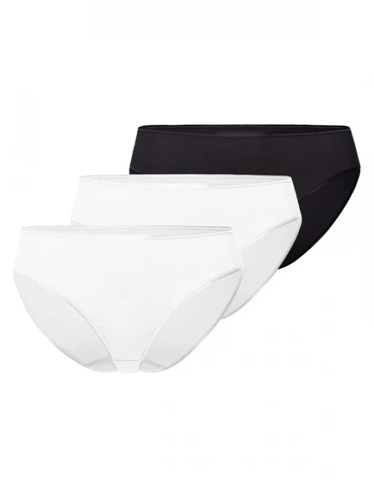 Foto van product Hanro Slip 'Cotton Seamless' zwart gemêleerd