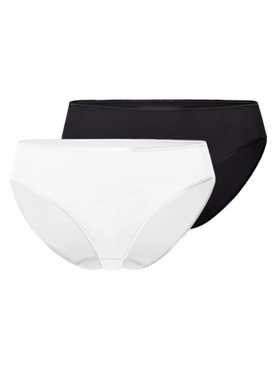 Foto van product Hanro Slip 'Cotton Seamless' zwart gemêleerd