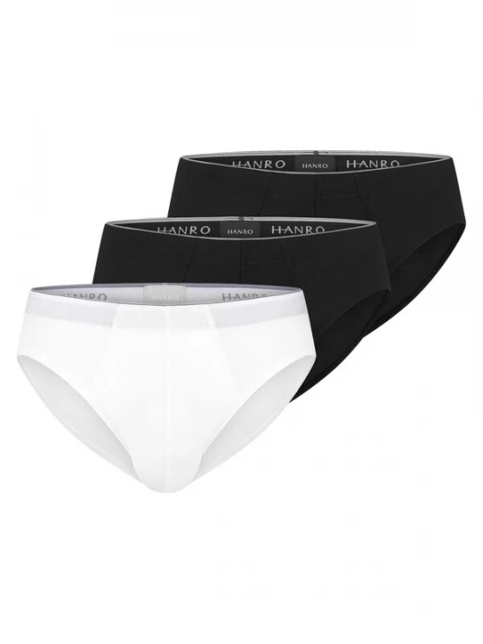 Foto van product Hanro Slip 'Cotton Superior' zwart gemêleerd