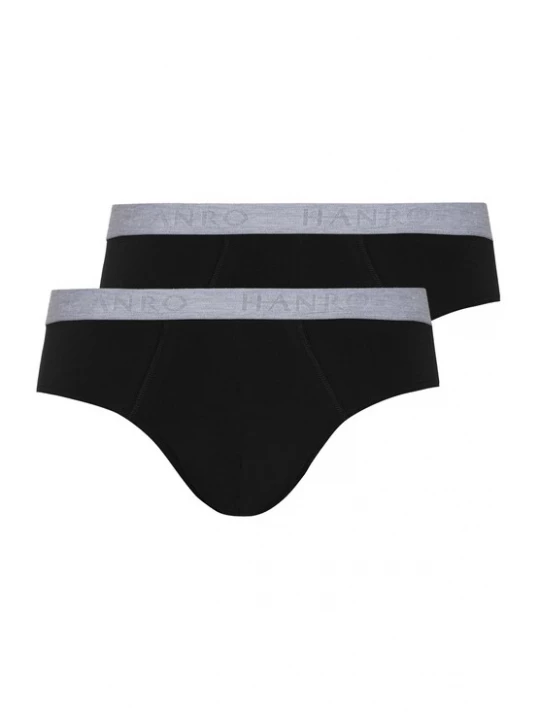 Foto van product Hanro Slip 'Essentials' zilvergrijs / zwart