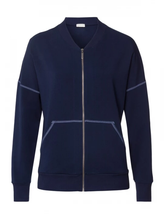 Foto van product Hanro Sweatvest ' Natural Living ' navy