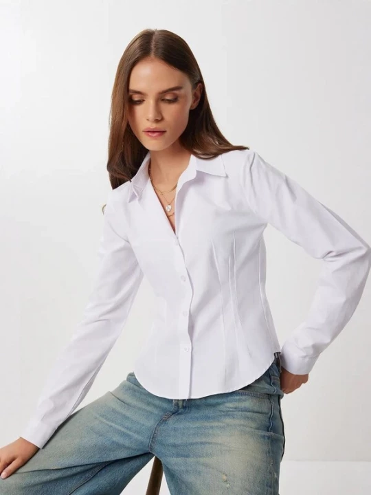 Foto van product Happiness İstanbul Blouse wit Happiness Istanbul