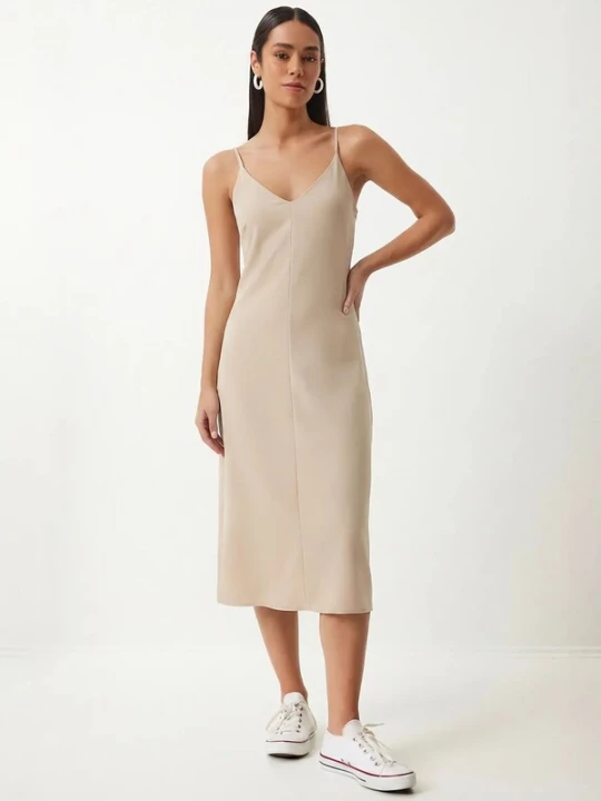 Foto van product Happiness İstanbul Jurk beige Happiness Istanbul