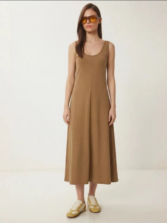 Foto van product Happiness İstanbul Jurk bruin Happiness Istanbul