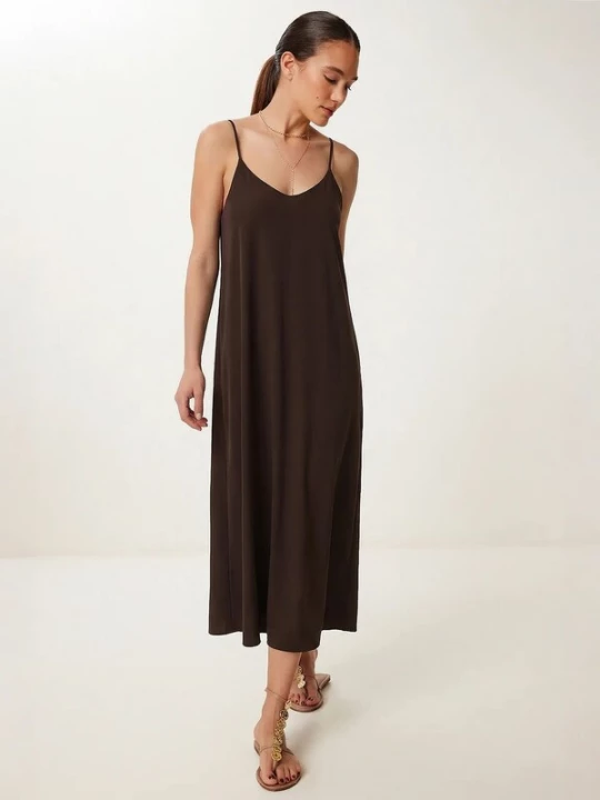 Foto van product Happiness İstanbul Jurk bruin Happiness Istanbul