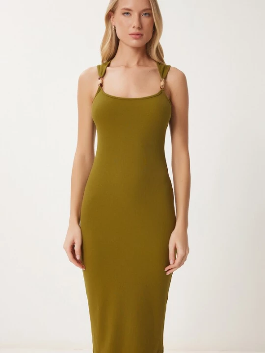 Foto van product Happiness İstanbul Jurk groen Happiness Istanbul