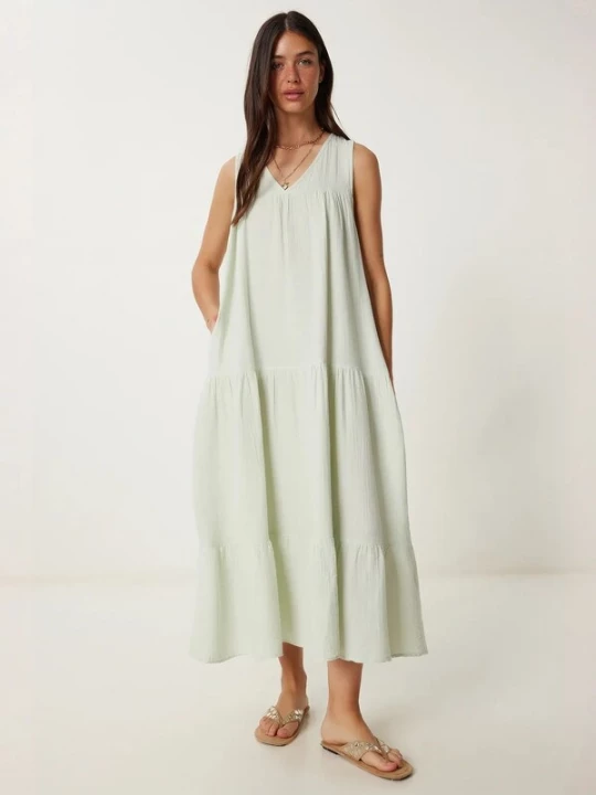 Foto van product Happiness İstanbul Jurk mintgroen Happiness Istanbul