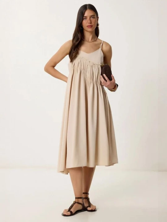 Foto van product Happiness İstanbul Jurk natuurwit Happiness Istanbul