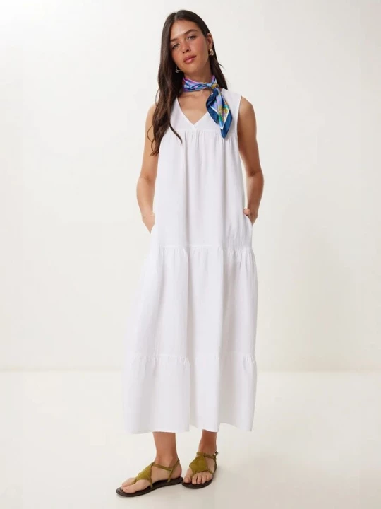 Foto van product Happiness İstanbul Jurk wit Happiness Istanbul