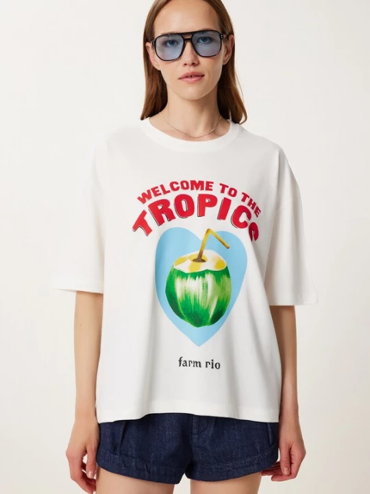Foto van product Happiness İstanbul Shirt azuur / groen / rood / wit Happiness Istanbul