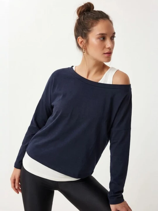 Foto van product Happiness İstanbul Shirt blauw / wit Happiness Istanbul