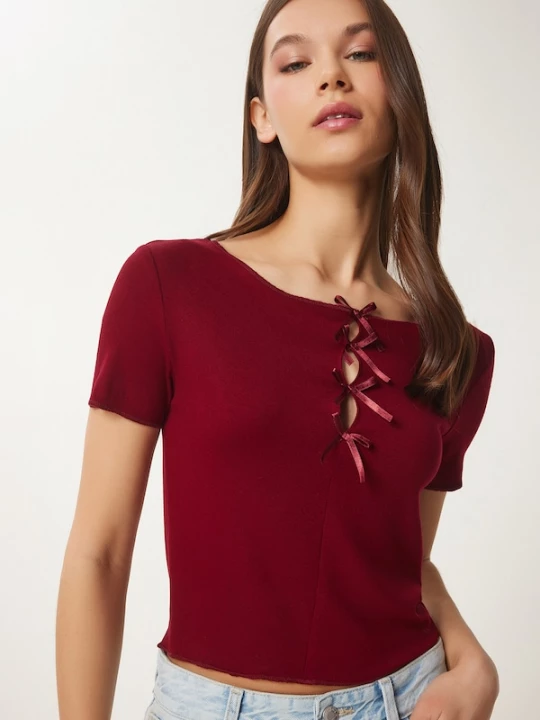 Foto van product Happiness İstanbul Shirt bourgogne Happiness Istanbul