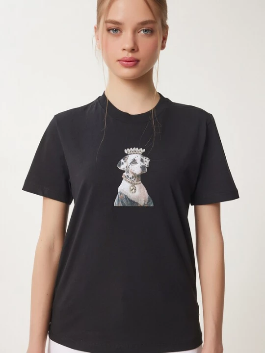 Foto van product Happiness İstanbul Shirt donkergrijs / zwart / wit Happiness Istanbul