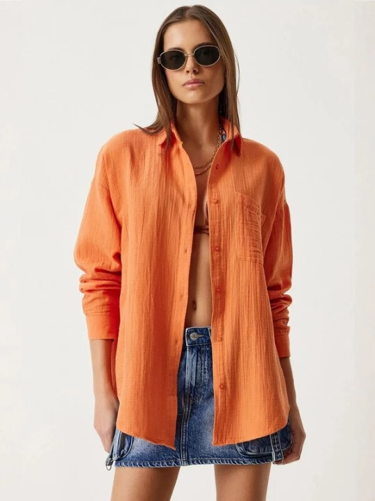 Foto van product Happiness İstanbul Shirt oranje Happiness Istanbul