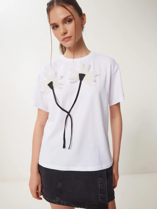 Foto van product Happiness İstanbul Shirt zwart / wit Happiness Istanbul