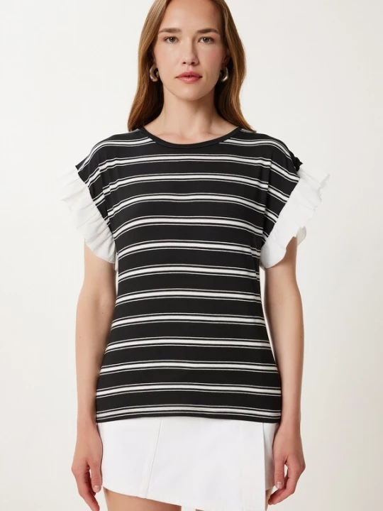 Foto van product Happiness İstanbul Shirt zwart / wit Happiness Istanbul