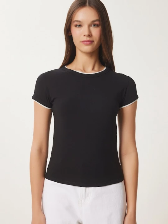 Foto van product Happiness İstanbul Shirt zwart / wit Happiness Istanbul