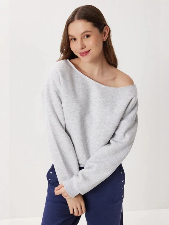 Foto van product Happiness İstanbul Sweatshirt lichtgrijs Happiness Istanbul