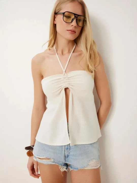 Foto van product Happiness İstanbul Top natuurwit Happiness Istanbul