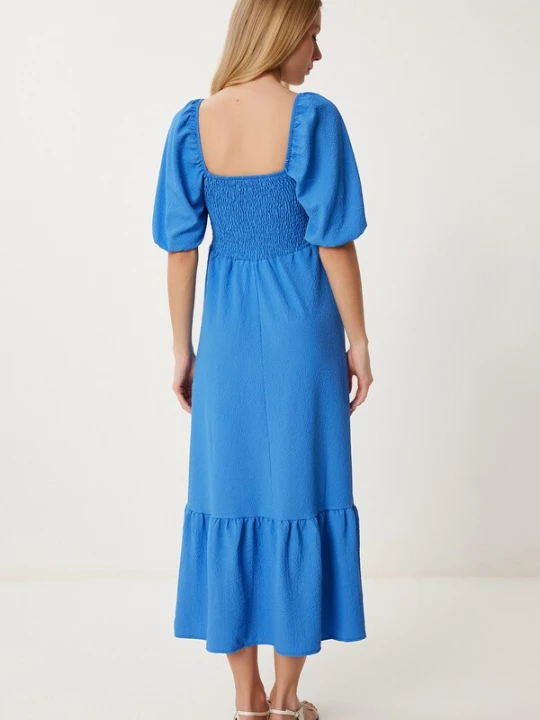 Foto van product Happiness İstanbul Zomerjurk blauw Happiness Istanbul