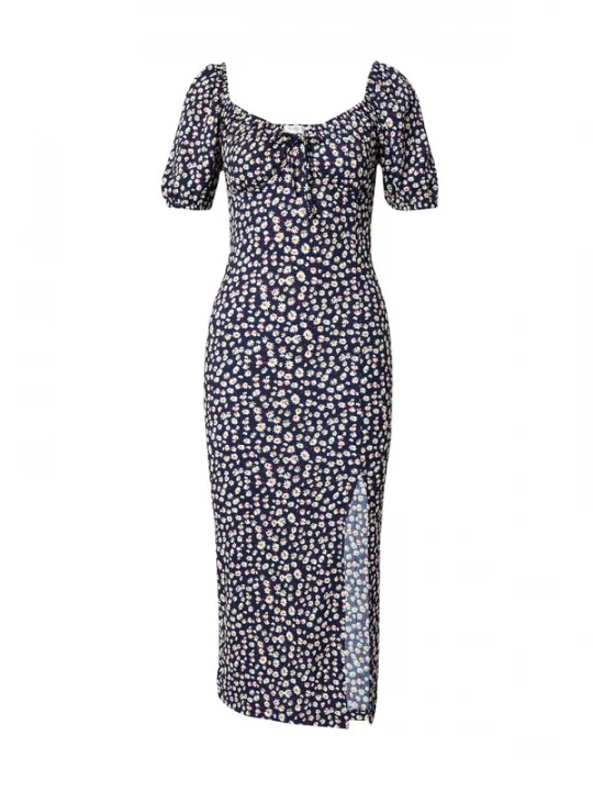 Foto van product Happiness İstanbul Zomerjurk navy / geel / wit Happiness Istanbul