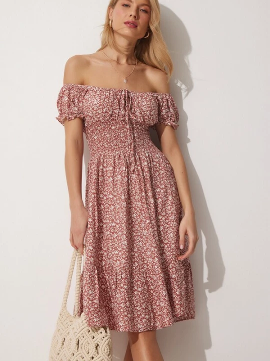 Foto van product Happiness İstanbul Zomerjurk pink Happiness Istanbul