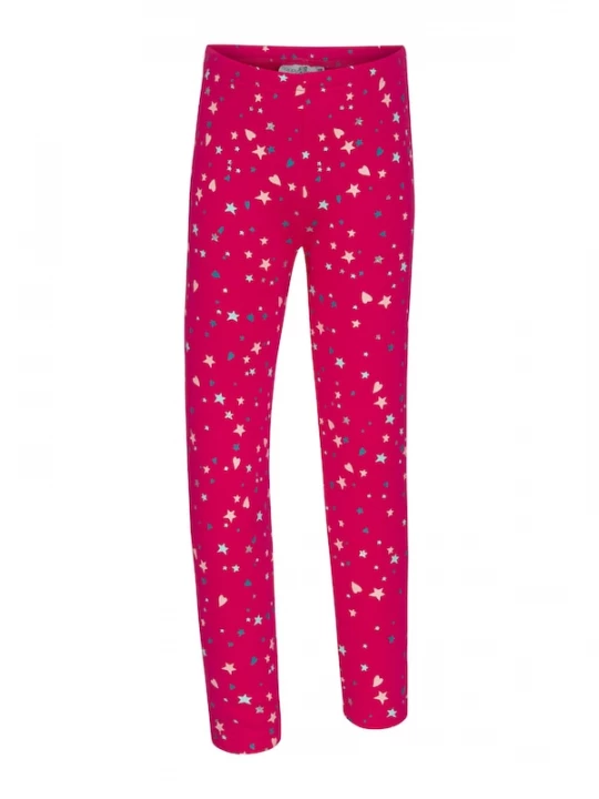 Foto van product happy girls Leggings blauw / framboos / zilver / wit
