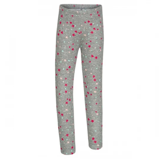 Foto van product happy girls Leggings lichtblauw / grijs gemêleerd / pink / poederroze