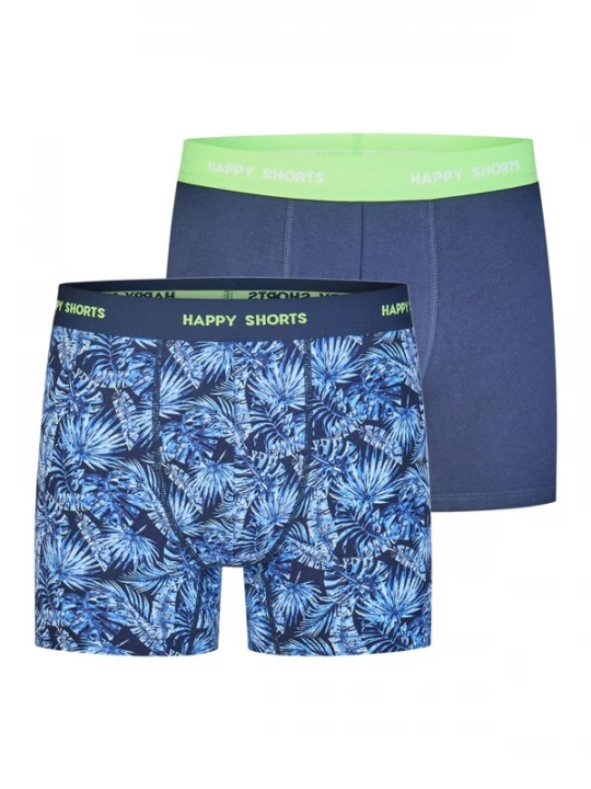 Foto van product Happy Shorts Boxershorts '2 Happy Shorts' blauw