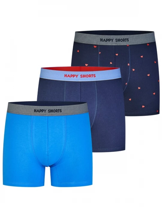 Foto van product Happy Shorts Boxershorts blauw / donkerblauw