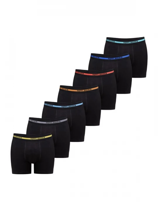 Foto van product Happy Shorts Boxershorts gemengde kleuren / zwart