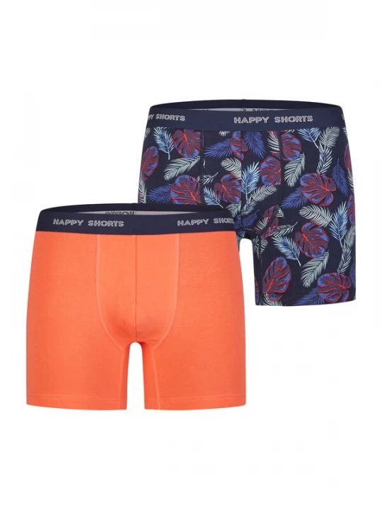Foto van product Happy Shorts Boxershorts ' Classic ' donkerblauw / lila / oranje
