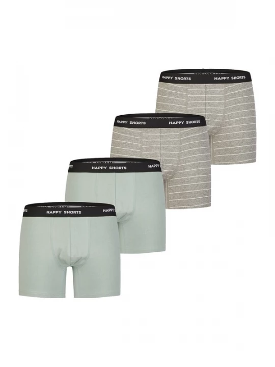 Foto van product Happy Shorts Boxershorts ' Classic ' grijs gemêleerd