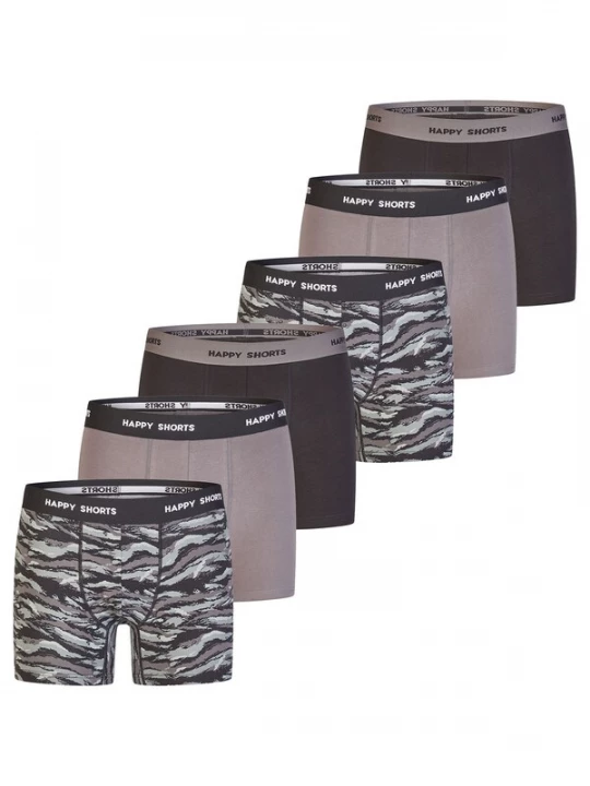 Foto van product Happy Shorts Boxershorts grijs / gemengde kleuren